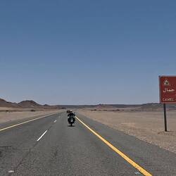 On long straight roads in the heat one can lose the focus, so better be aware....