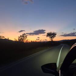 Abendhimmel in Bosnien