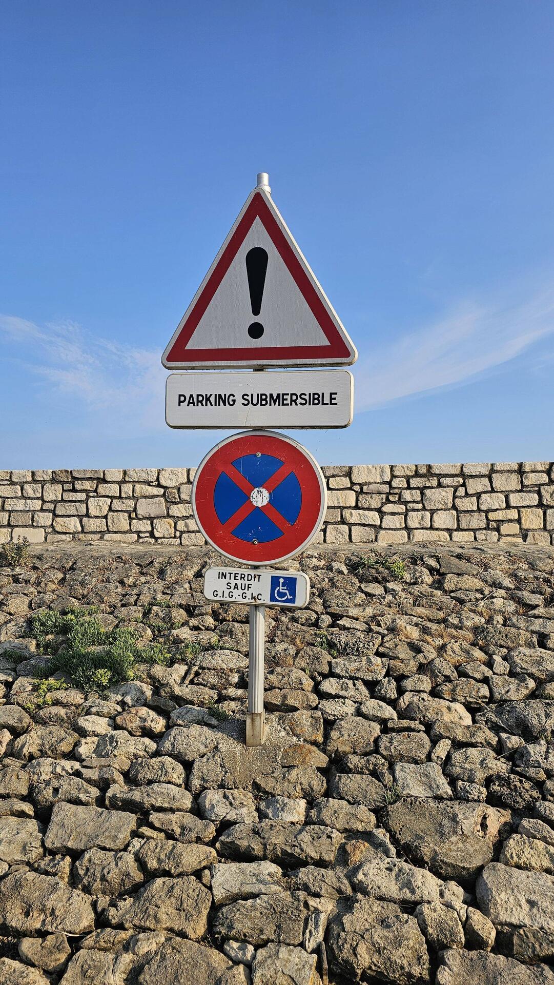 Parking oversvømmes