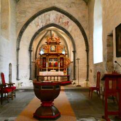 Inside Alstadhaug kirke