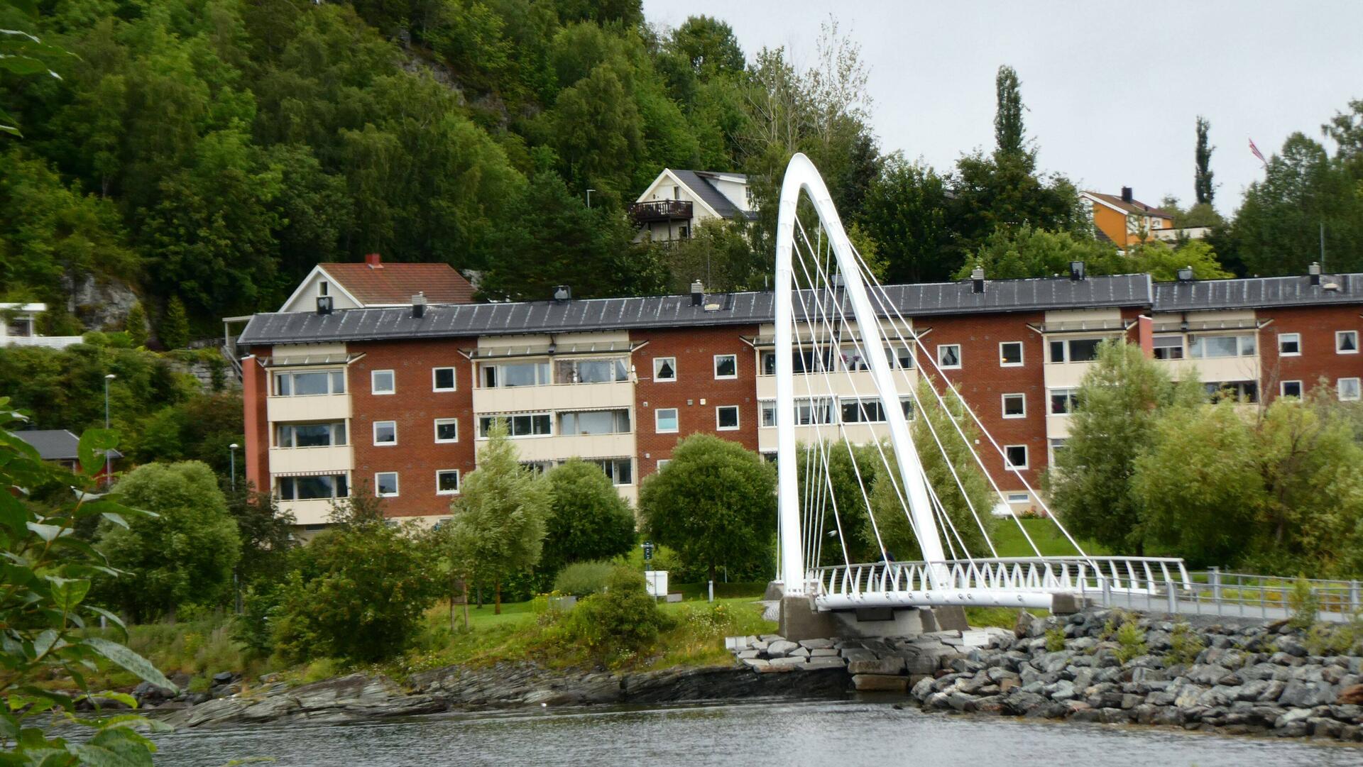 Footbridge leading out of Levanger