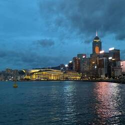 Blick zum Hong Kong Convention and Exhibition Center