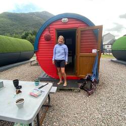 Our pod at Blackwater hostel