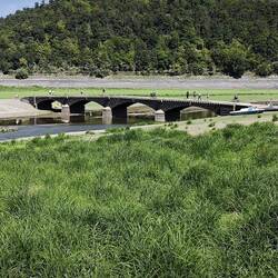 Die Brücke bei Asel - kommt mit als erstes zum Vorschein. Top erhalten!