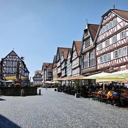Der Marktplatz - toll mit den Fachwerkhäusern