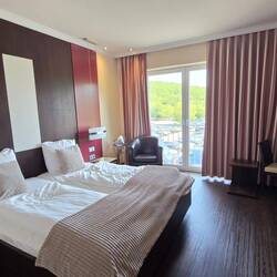 Unser Hotelzimmer.