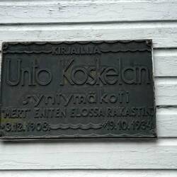 Schriftsteller, der hier in Rauma geboren wurde