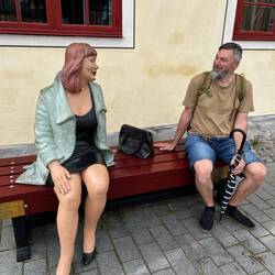 Die Dame hatte es ihm angetan 🫦