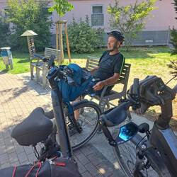 Rast am Albert-Schweizer-Platz in Kork