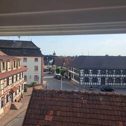 Blick aus unserem Hotelzimmer