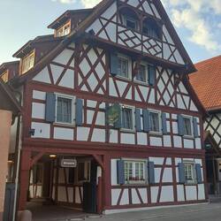 Unser Zimmer war ganz unterm Dach