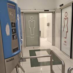 Got to spend 200 here to go to the loo! HUF's, that is.