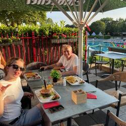 Sunset dinner after a long long day x