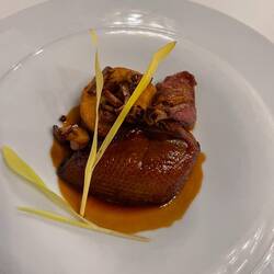Squab and grits