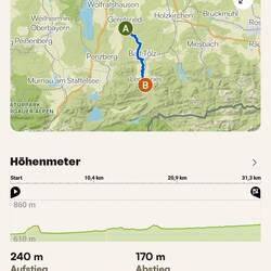 Heute geht's von Geretsried nach Lenggries.