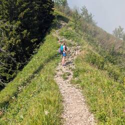 Auf dem Weg zum Vorderen Kirchstein kommen uns plötzlich viele Menschen entgegen...