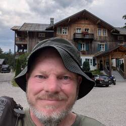 Geschafft! Am Gasthaus Post angekommen.