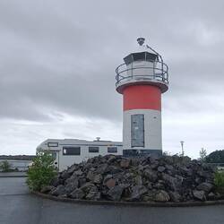 Kleiner Leuchtturm am Ende der Schäreninsel, auf der wir übernachtet haben.