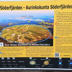 Söderfjären. Hier sehr ihr gut den Krater. Die Form ist trotz der Ablagerungen erhalten geblieben.