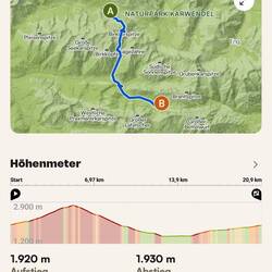 Heute geht's vom Karwendelhaus zur Halleranger Alm