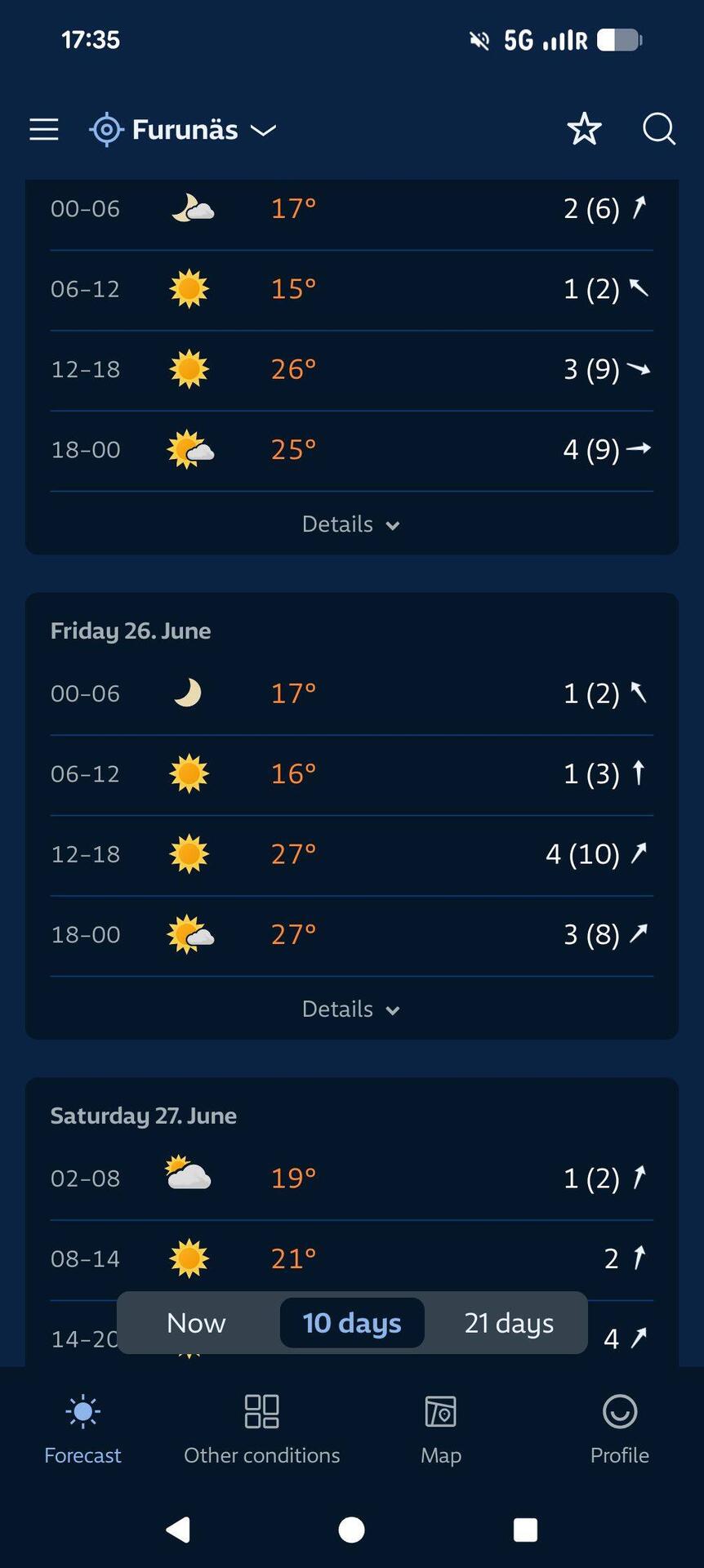 Überzeugende Aussichten für Schweden😍☀️☀️ nix wie hin!