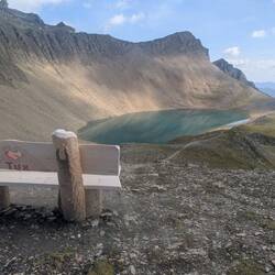 Schöner Rastplatz mit Blick auf den Junssee.