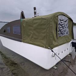 Schwimmendes Anglerhäuschen ... von Selberbauer ...