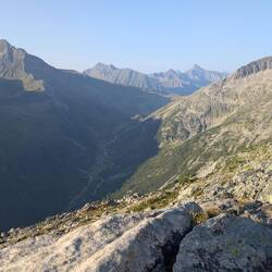 Blick ins Pfitschtal Richtung Pfitscher Joch.