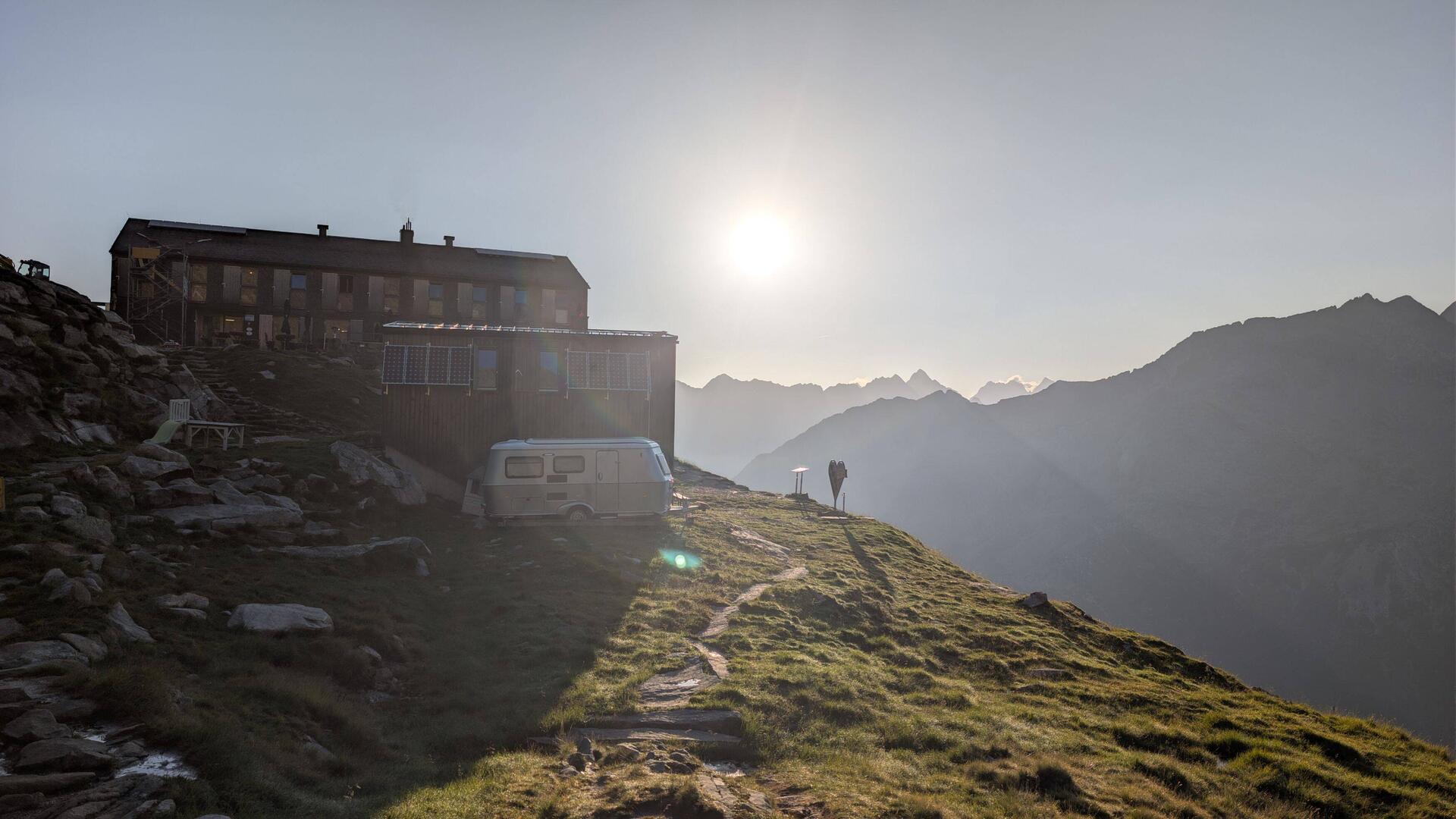 Guten Morgen von der Olperer Hütte.