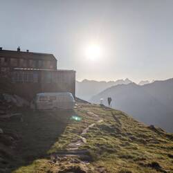 Guten Morgen von der Olperer Hütte.