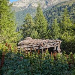 Verfallene Unterberghütte