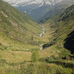 Blick zurück auf den Gliederbach vor der Hohen Wand.