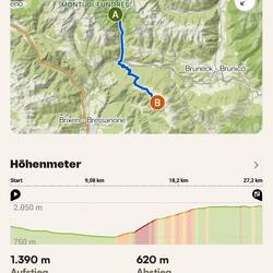 Heute geht's von Pfunders zur Kreuzwiesenalm.