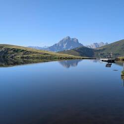 Vorbei am idyllischen Gleitnersee. Leider war er zu dreckig zum Baden.
