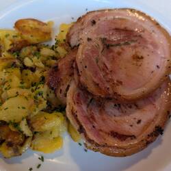 Heute gibt es Porcetto - lecker!