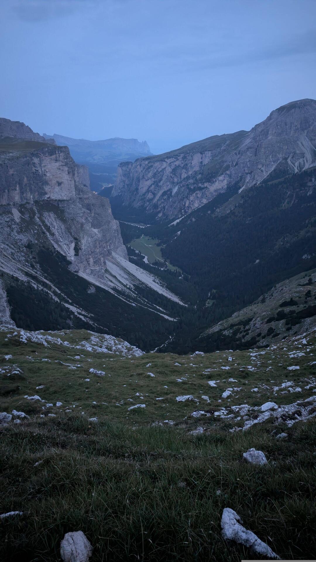 Guten Morgen Berge. Heute starte ich sehr früh.