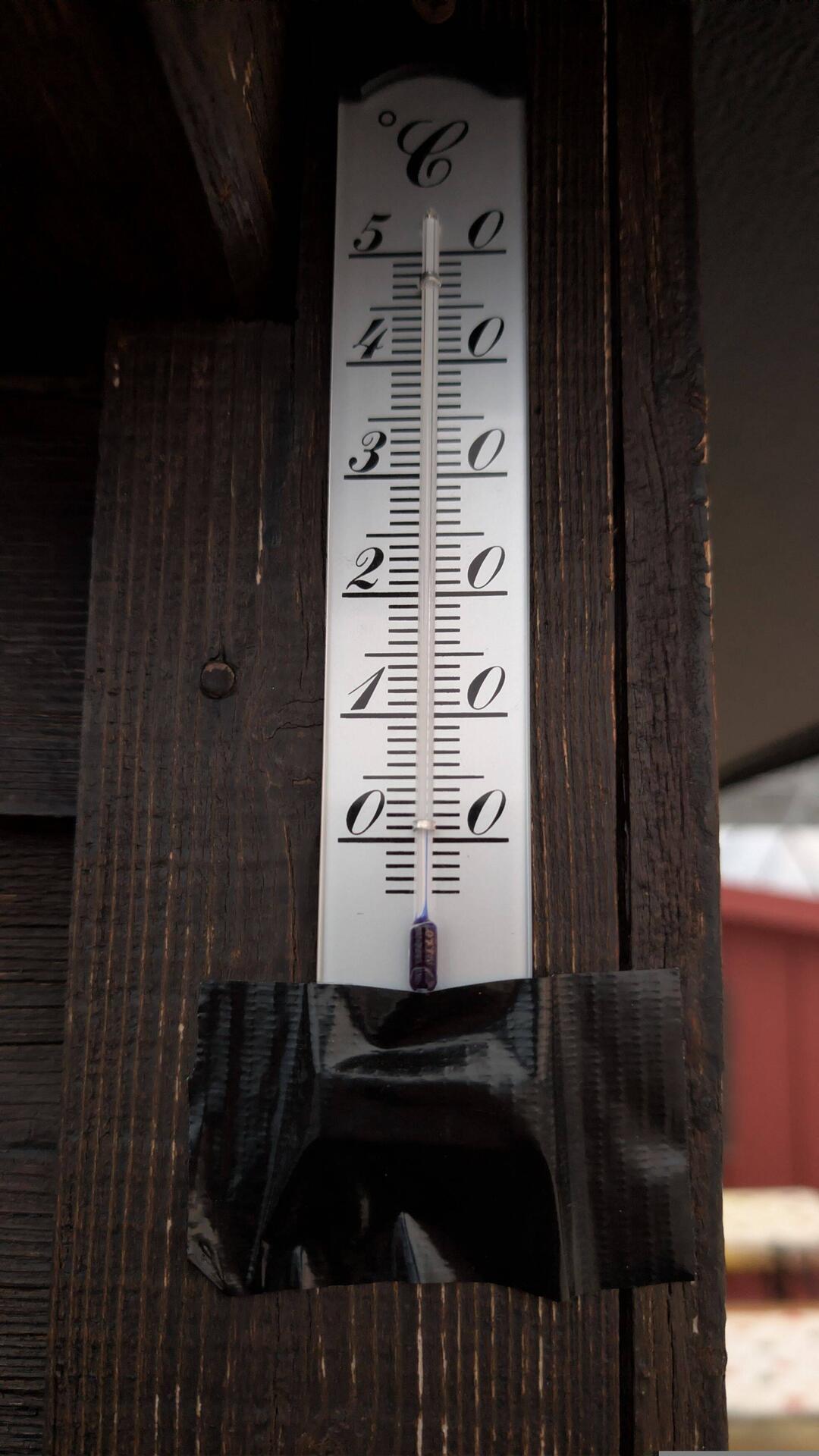 Heute Morgen hat es 1°C - brrrr!