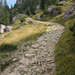 Der bisher schlechteste Untergrund meiner gesamten Wanderung.