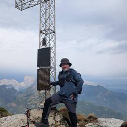 Am Gipfel des Col Rean direkt an der Tissi-Hütte angekommen.