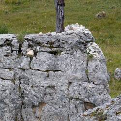 Gedenkstätte für einen Bergsteiger.