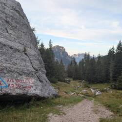 Ich folge immer noch dem Dolomiten-Höhenweg "Alta Via" 1.