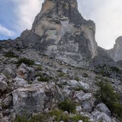 Die Civetta mal von der Seite...
