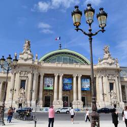 Looking across to the Grand Palais museum