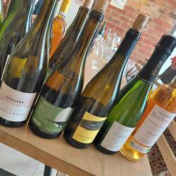 The five bottles of wine we had with our cheese