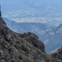 Ich kann schon meine morgige Hütte auf dem Col Visentin hinter Belluno sehen!