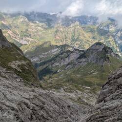 Da hinten bin ich gestern noch abgestiegen.