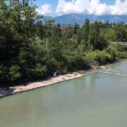 Belluno von der Ponte della Vittoria.