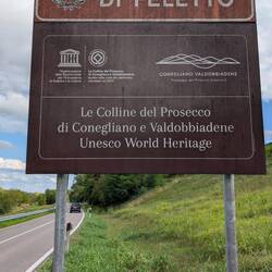 Schließlich bin ich in der Prosecco-Region gelandet.