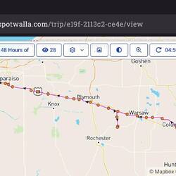 My Spotwalla track for Indiana 50 Rides
