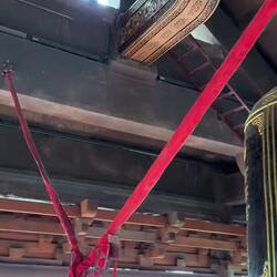 Inside the bell tower. The bells were BIG.